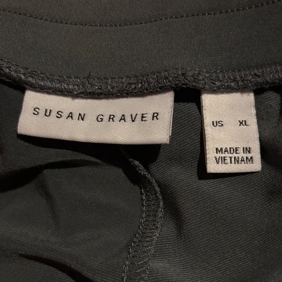 Susan Graver Women’s Liquid Knit Split Leg Pants with Hardware - Picture 6 of 8